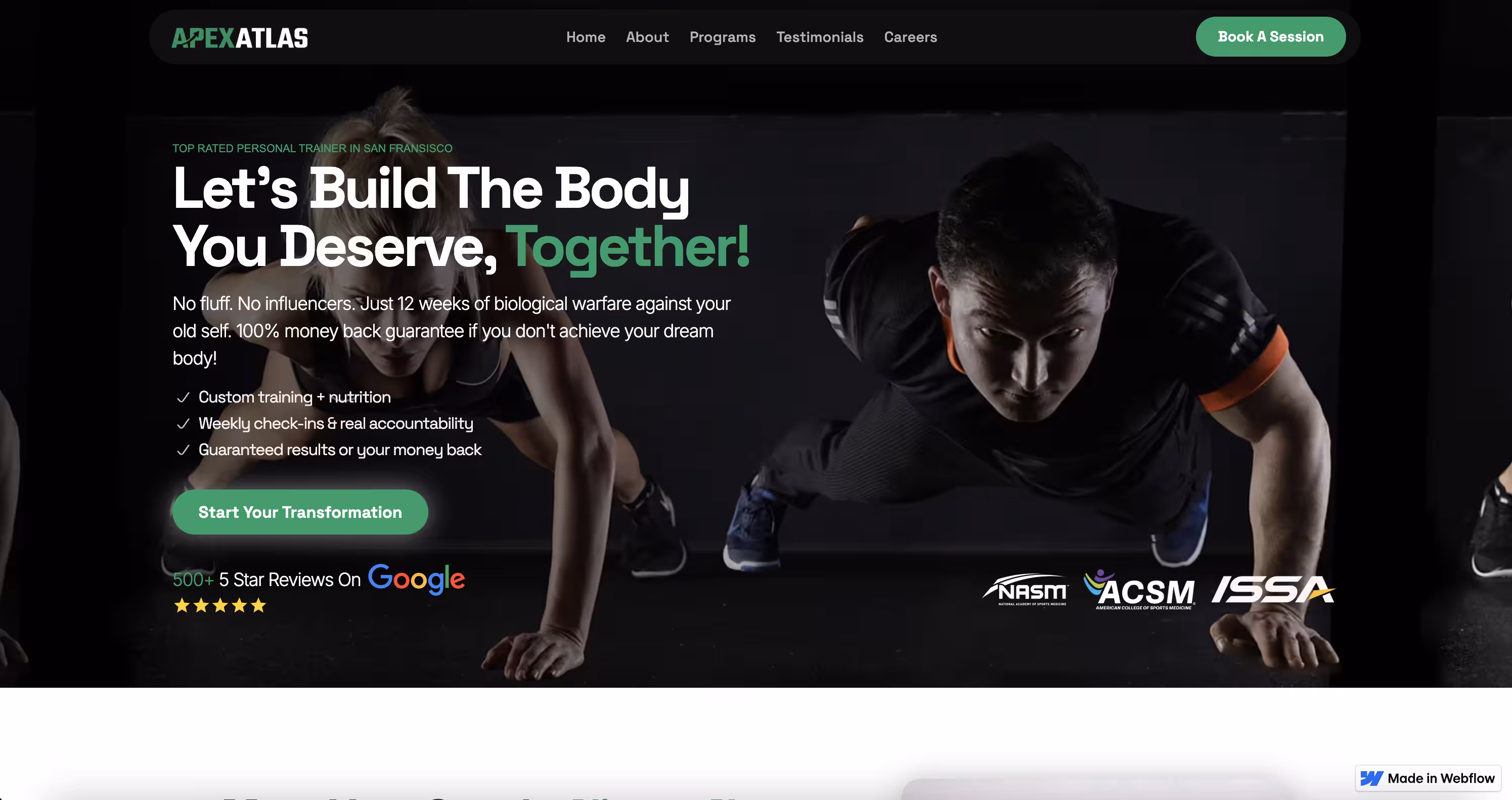 ApexAtlas Fitness Webflow Site